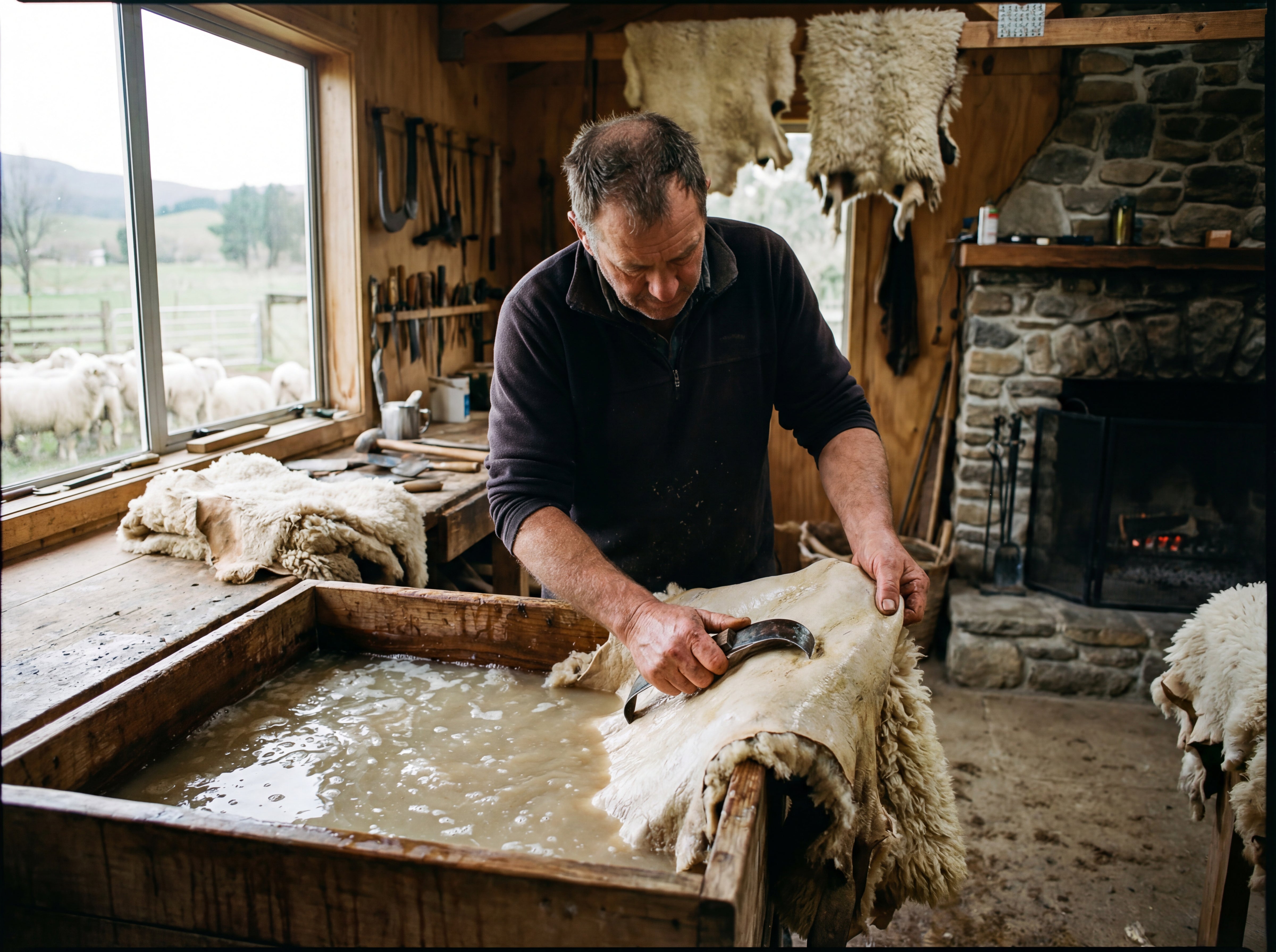 Wie gerbt man Schaffell?