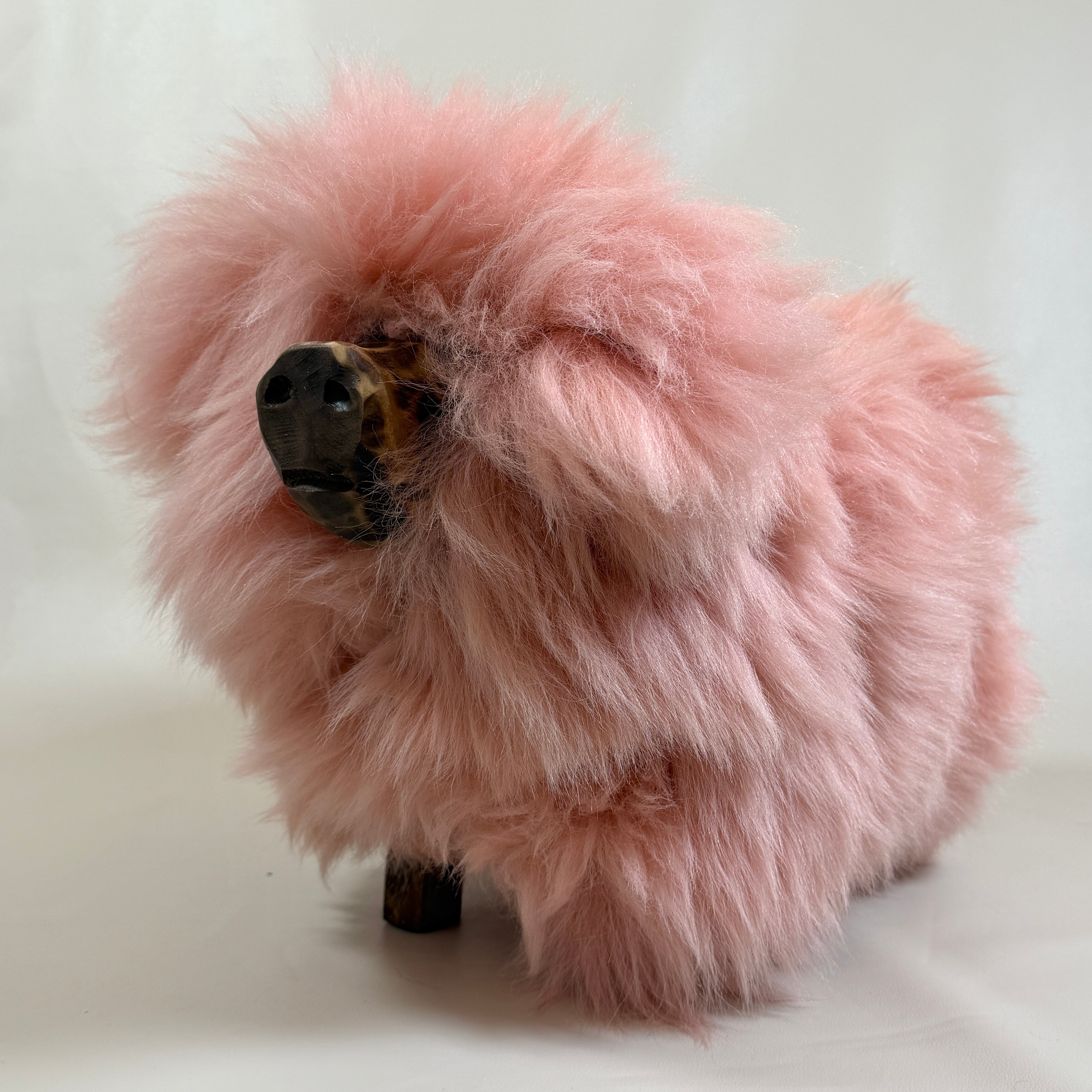 Premium Tierhocker Kinderhocker Schweinchen »Babe« das süße Wollschwein" rosa