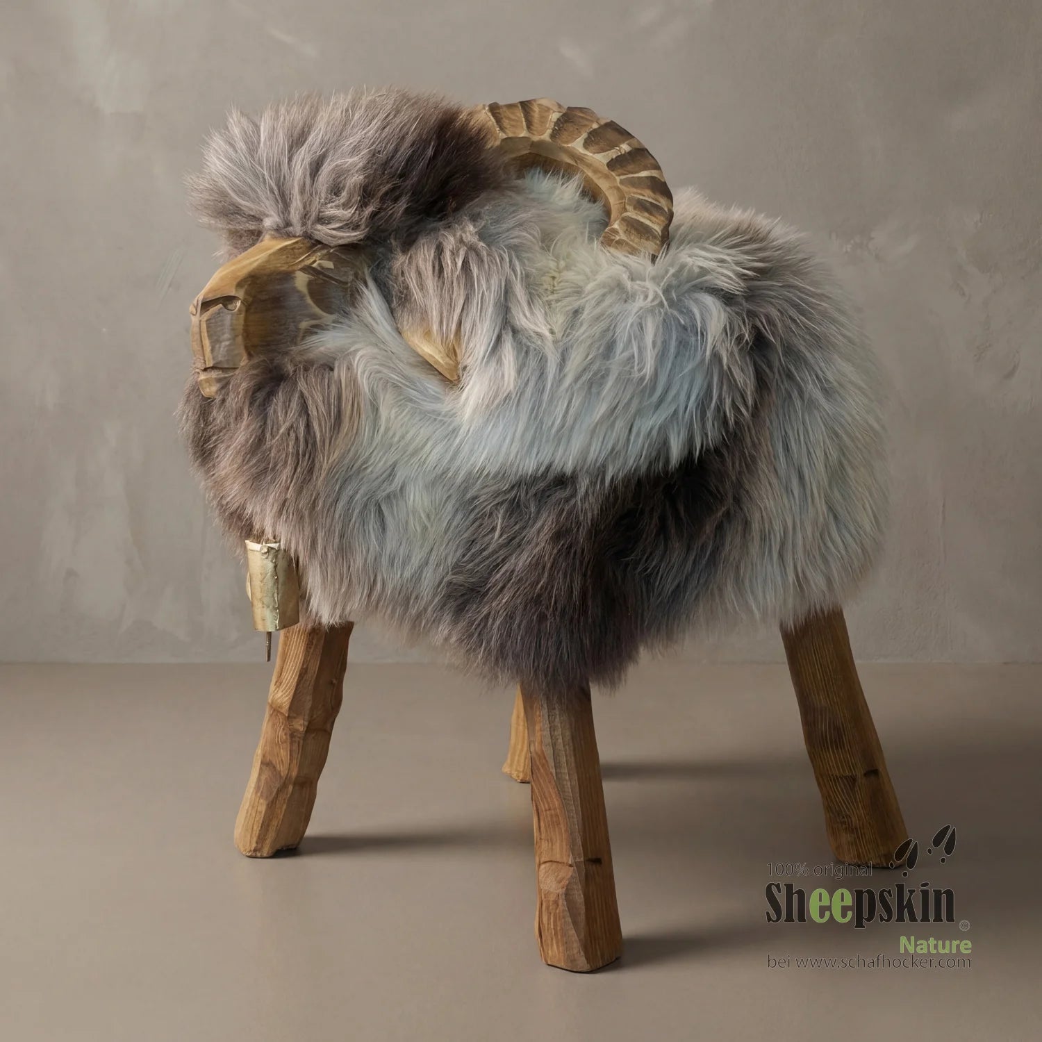 absolutes Einzelstück Schafhocker Mufflon »Rene« Designer