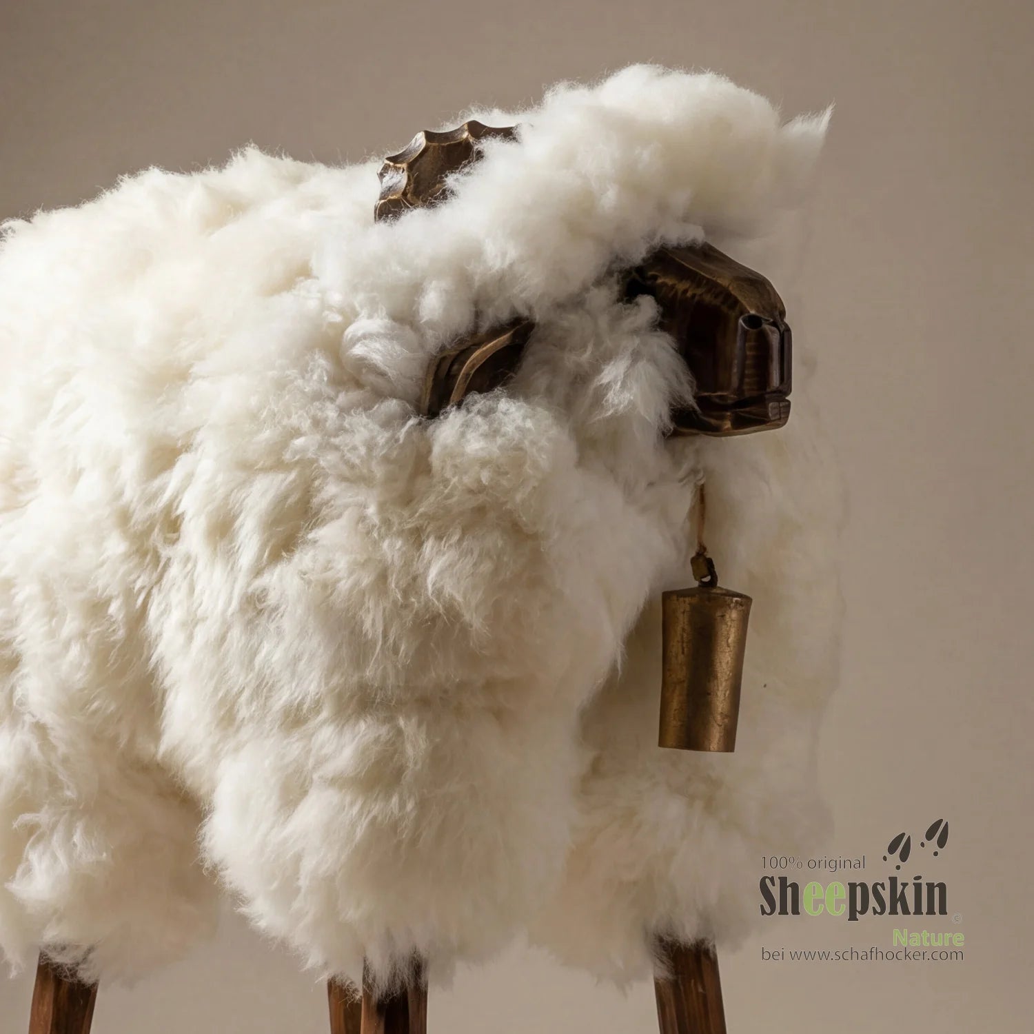 Design Barhocker Tierhocker Schafhocker »Sepp« der sanfte