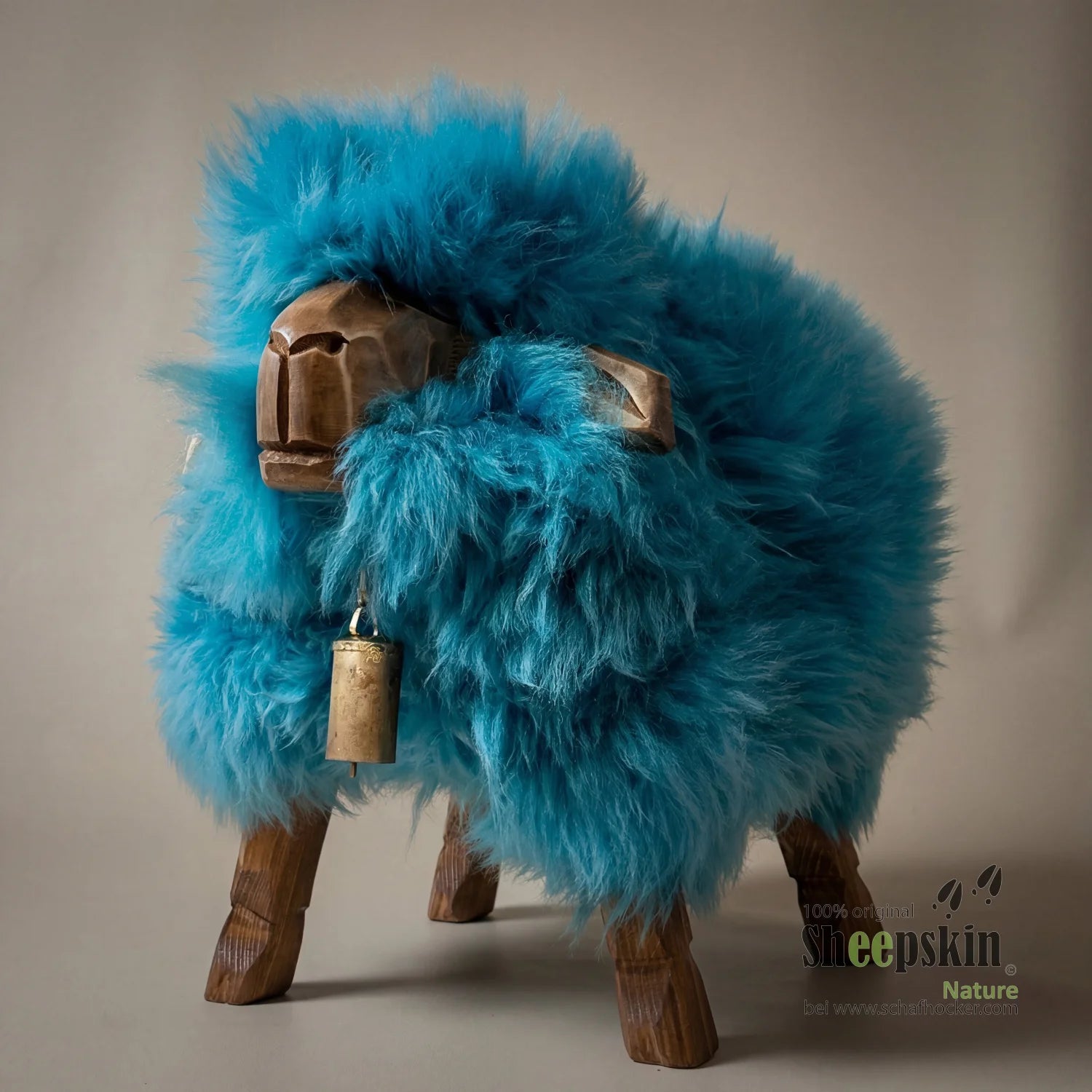 Designer Kinderhocker »Leano« der freche Bua türkis