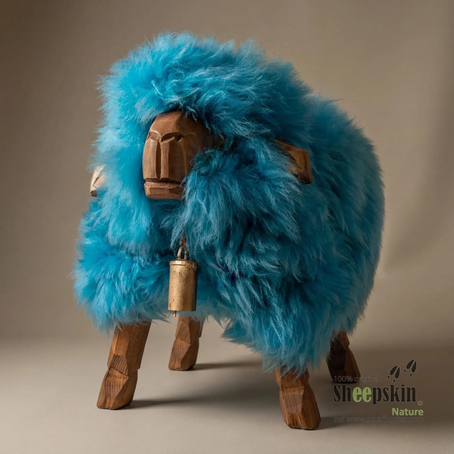 Designer Kinderhocker »Malea« das freche Madl türkis