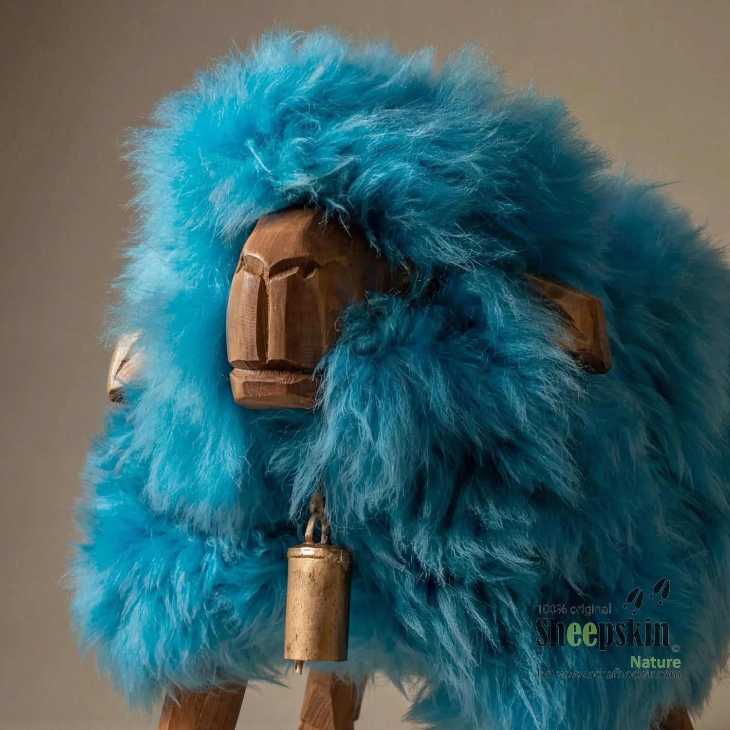 Designer Kinderhocker »Malea« das freche Madl türkis