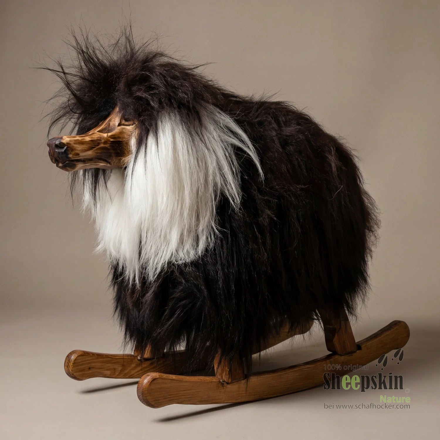 Hund »Bello« das Schaukelpferd schwarz - braun Schaukel für