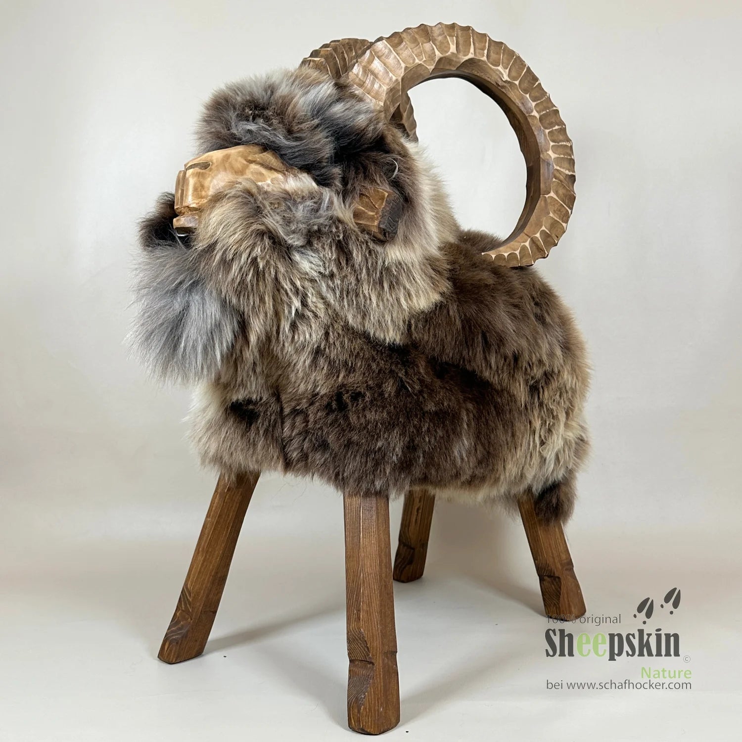 Premium Design Tierhocker ➤ Schafhocker 𓃵 Rocky der