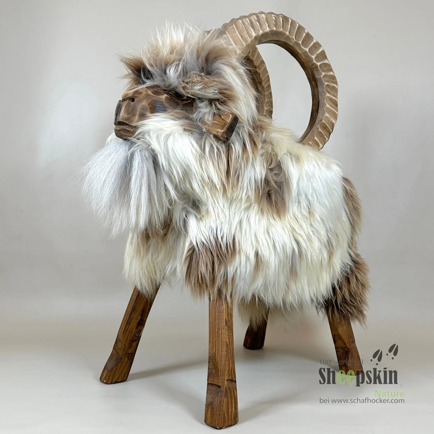 Premium Design Tierhocker ➤ Schafhocker 𓃵 Rocky der