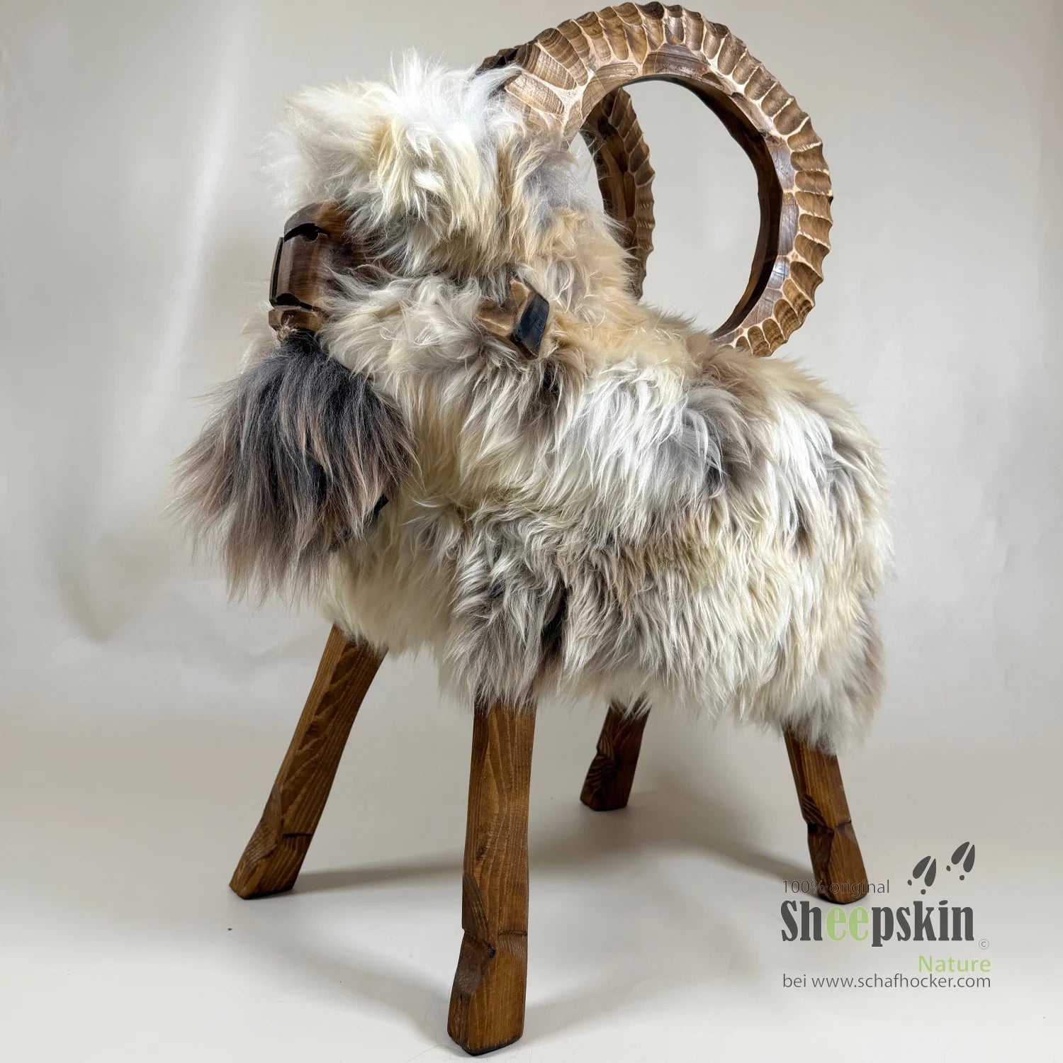 Premium Design Tierhocker ➤ Schafhocker 𓃵 Nelio der