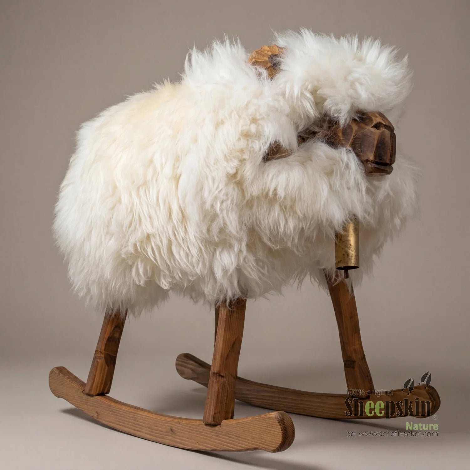 Schafhocker »Erich« das Schaukelschaf eisbär weiß für