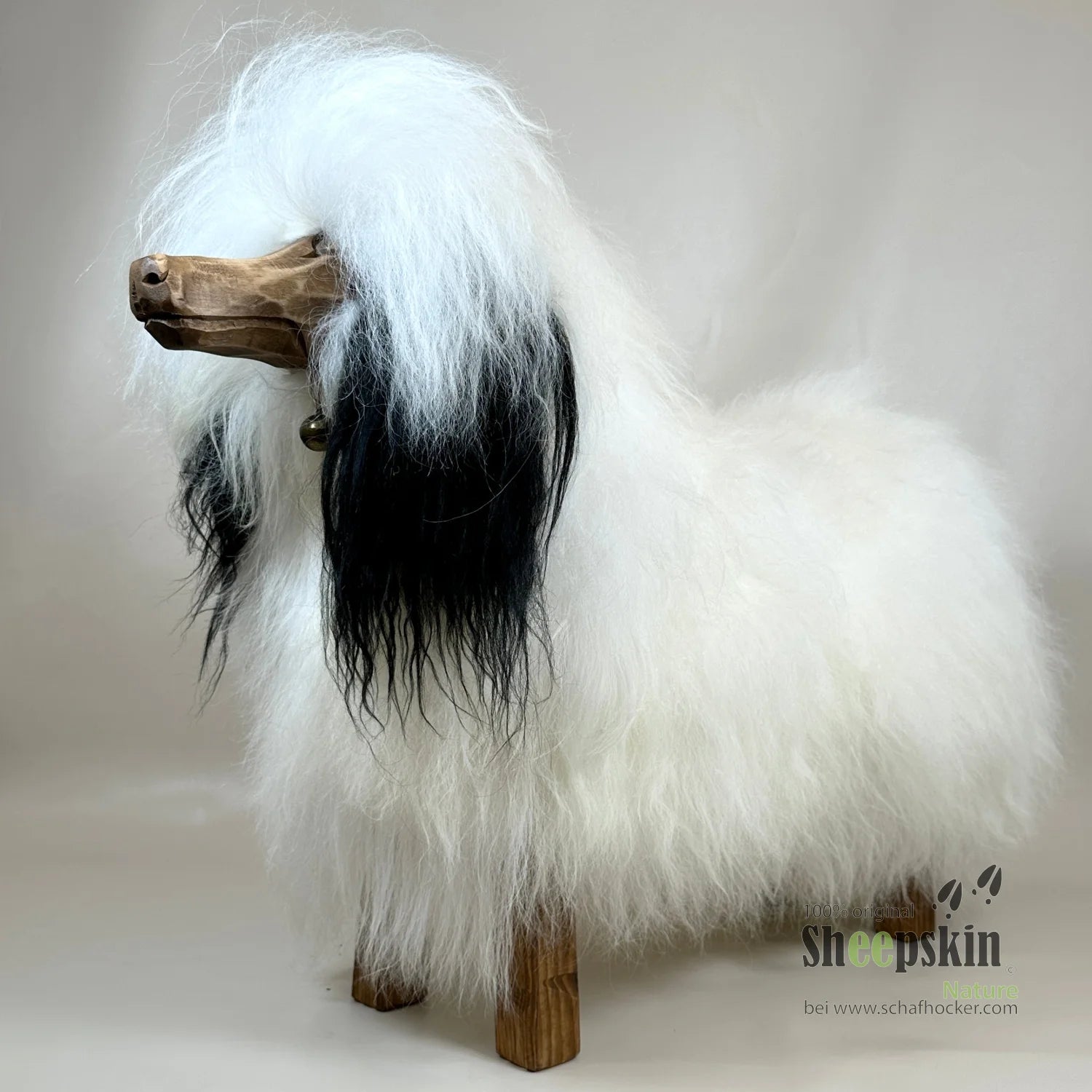 Tierhocker Hund 🐩 Bello Islandfell weiß Hocker Fellbank