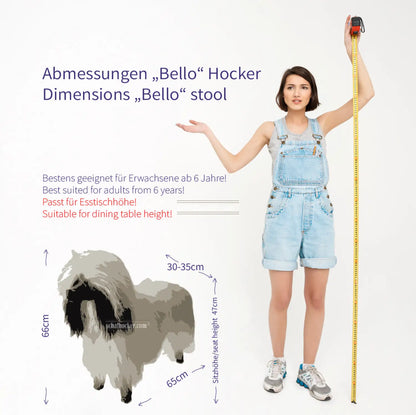 Tierhocker Hund 🐩 Bello Hocker Fellbank Designer Barhocker