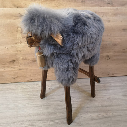 Tabouret de bar ➳ Sterling le classique Madl ➳ tabouret animal gris argenté mouton