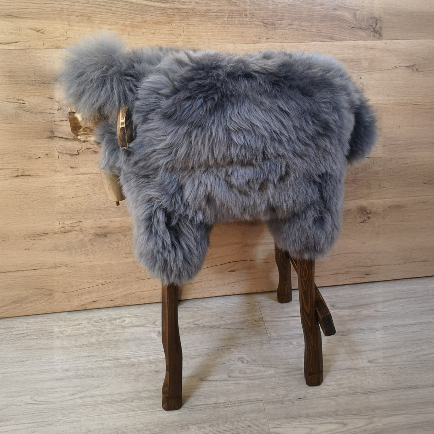 Tabouret de bar ➳ Sterling le classique Madl ➳ tabouret animal gris argenté mouton