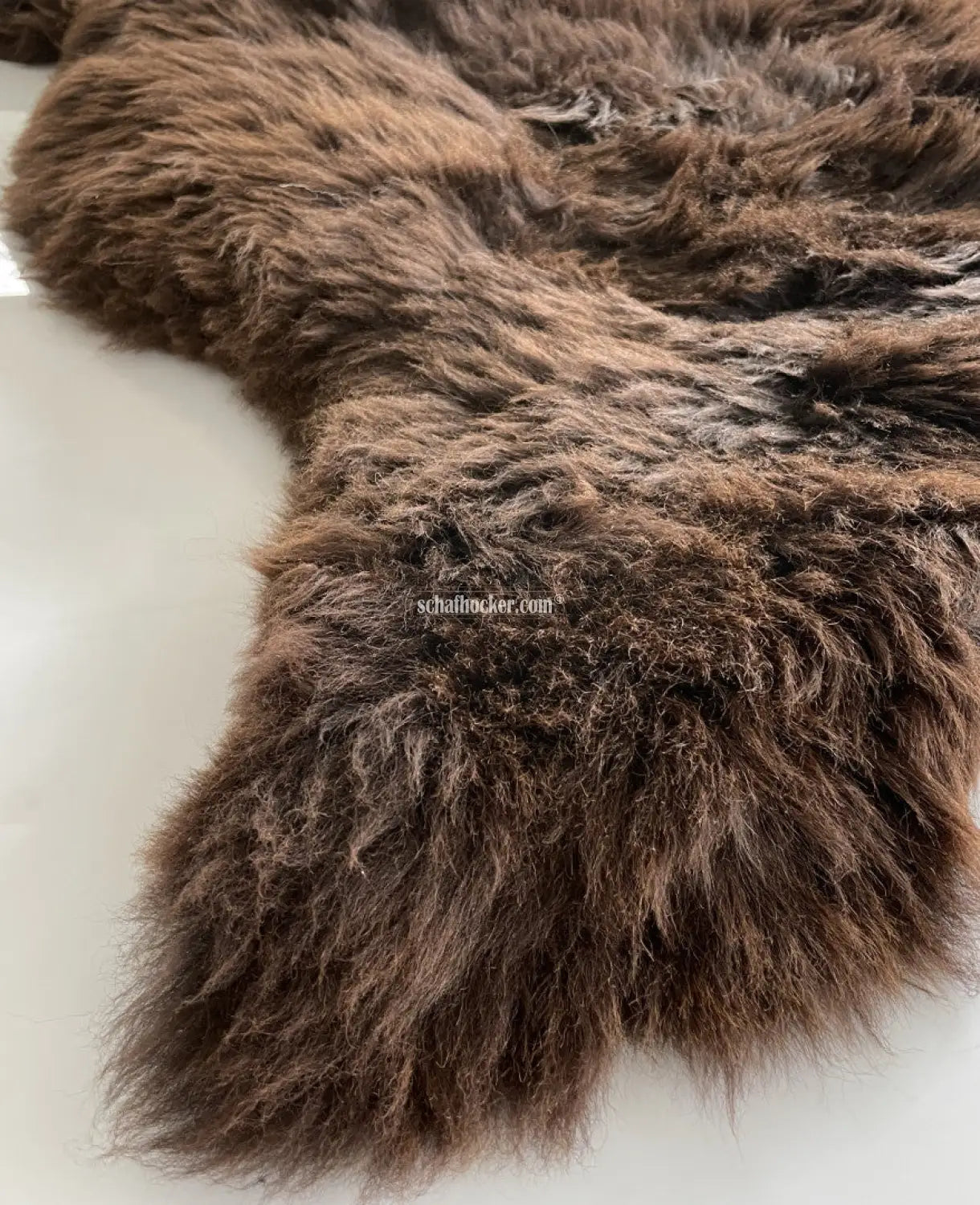 Seat cushion 110-120cm fur “brown bear brown” – handgefertigte