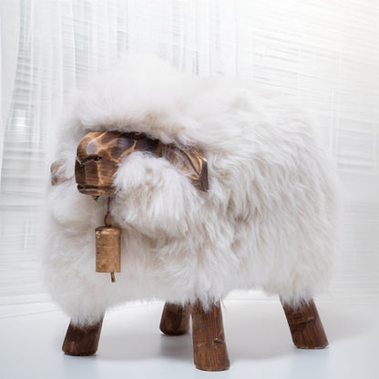 Children's stool "Larissa the Elegante" polar bear white