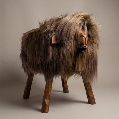 Premium Tierhocker Schafhocker »Antonia« das wilde Madl fox