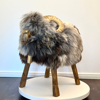 absolute unique piece | Sheep stool Mouflon Maurice | Designer chair