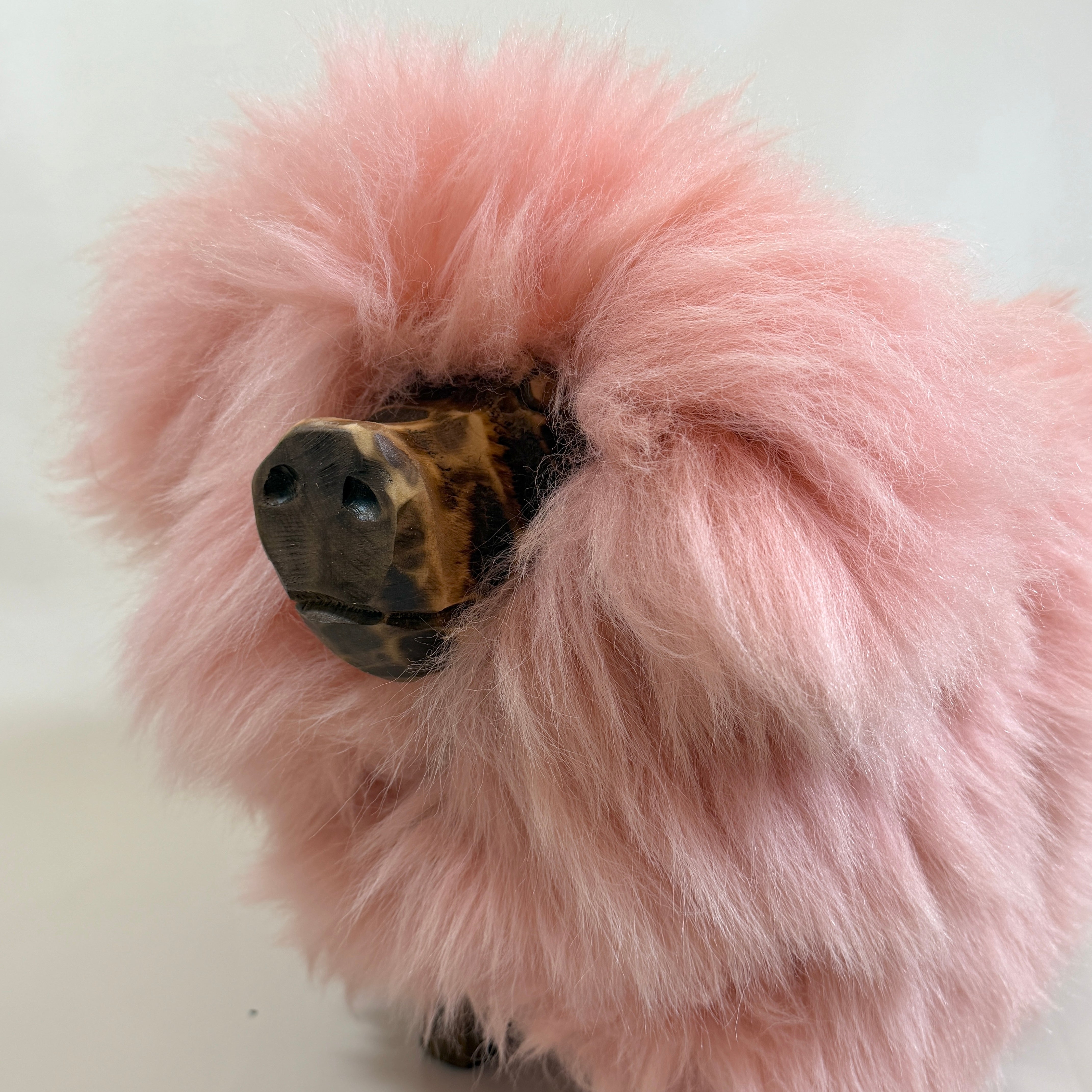 Premium Tierhocker Kinderhocker Schweinchen »Babe« das süße Wollschwein" rosa