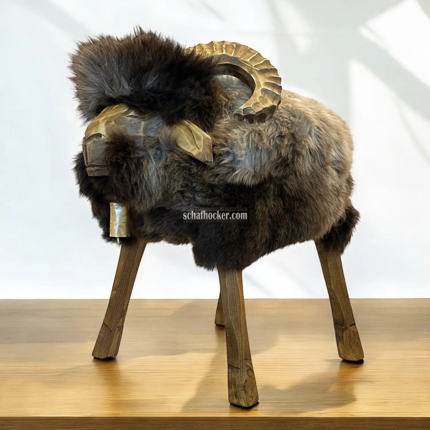 absolutes Einzelstück | Schafhocker Mufflon James | Designer Hocker Schaf Tierhocker Schafhocker Mufflon