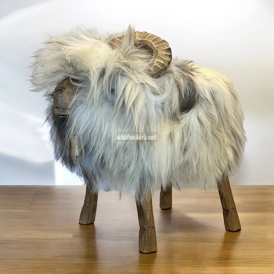 absolutes Einzelstück | Schafhocker Mufflon Richie | Designer Hocker Schaf Tierhocker Schafhocker Mufflon