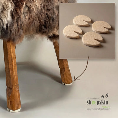 Bodenschoner-Set 4 Stück - Premium Naturfilz-Pads für