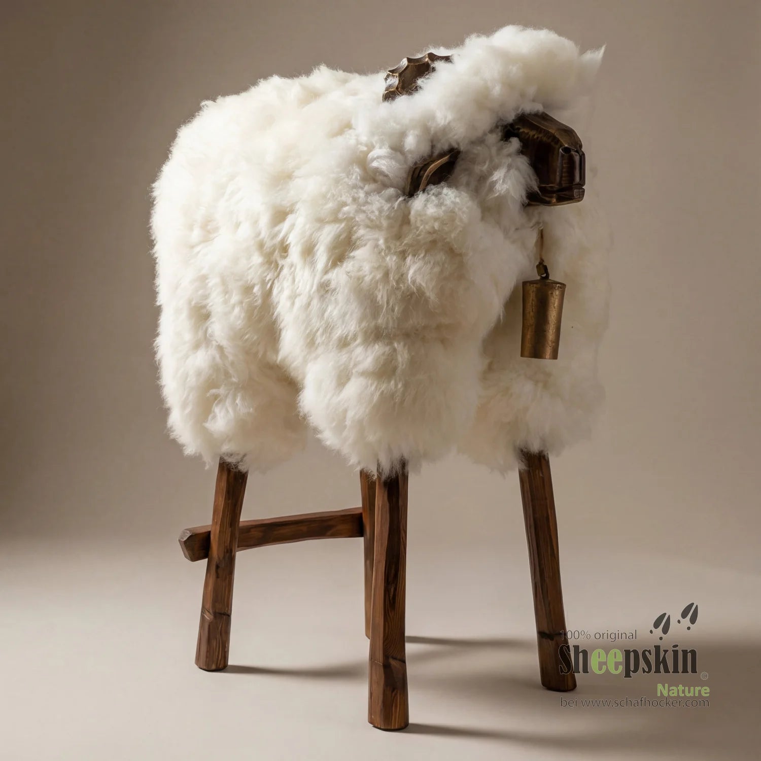 Design Barhocker Tierhocker Schafhocker »Sepp« der sanfte