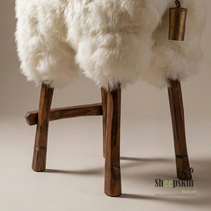 Design Barhocker Tierhocker Schafhocker »Sepp« der sanfte
