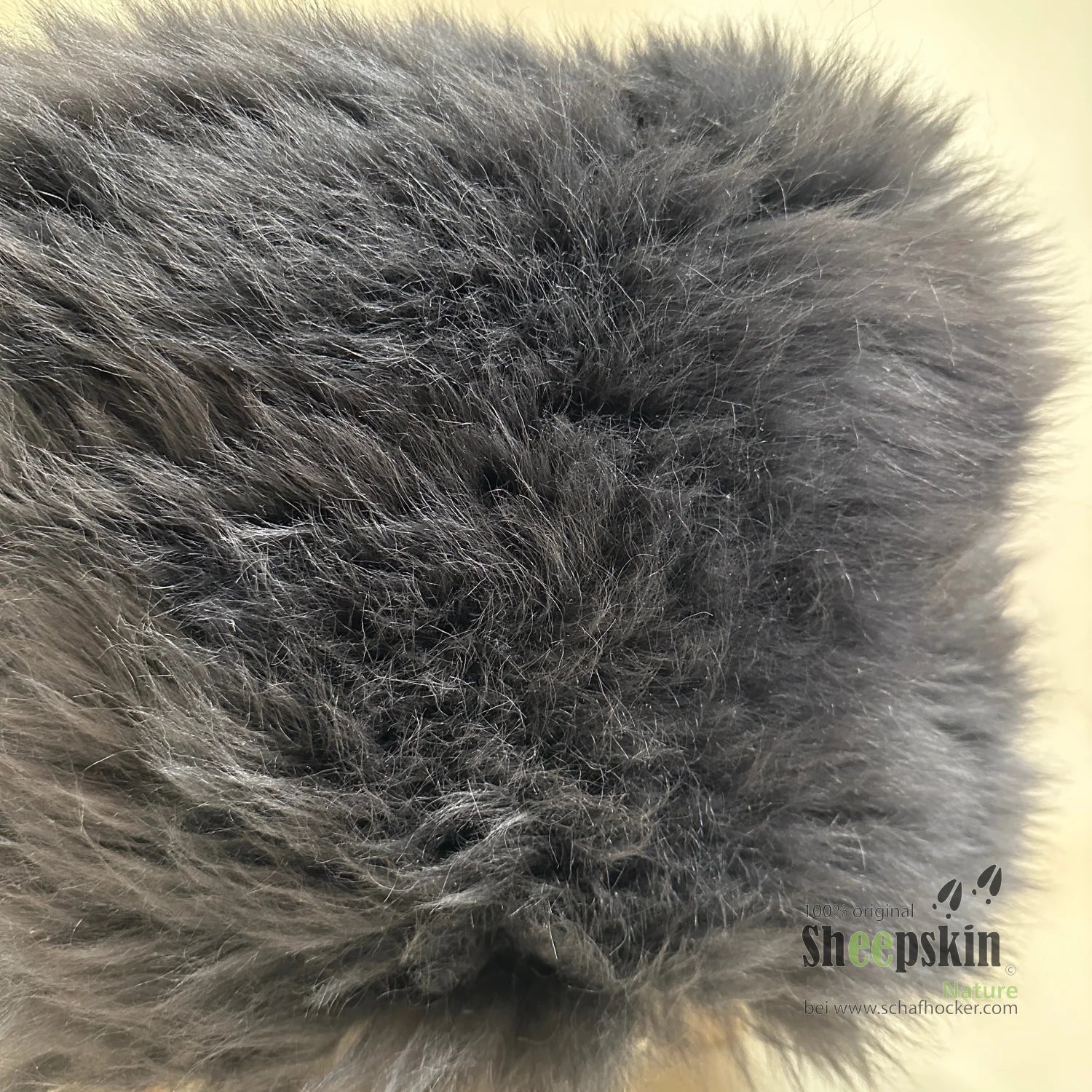 Designer Chalet Schaffell Hocker Fellhocker rund
