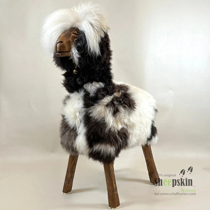 Designer Schafhocker Alpaka Helga Hocker Tierhocker