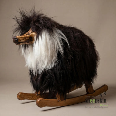 Hund »Bello« das Schaukelpferd schwarz - braun Schaukel für