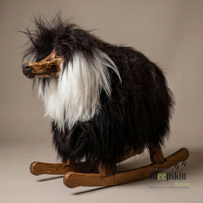 Hund »Bello« das Schaukelpferd schwarz - braun Schaukel für