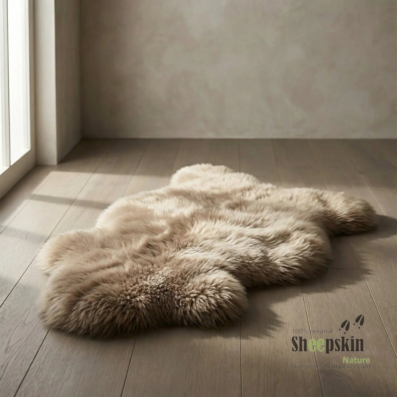 Lammfell Sitzauflage großes Schaffell 110-120cm Fell