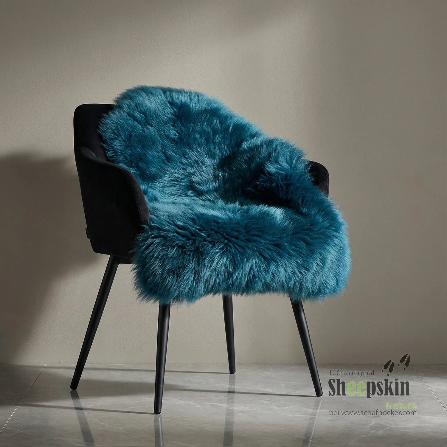 Lammfell Sitzauflage großes Schaffell 110-120cm Fell