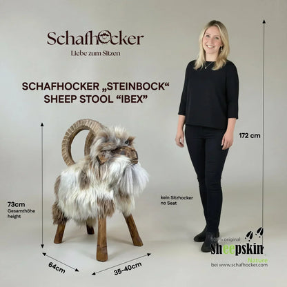 Premium Design Tierhocker Schafhocker »Nelio« der Steinbock