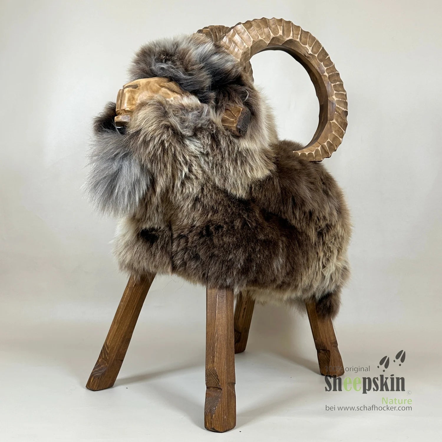 Premium Design Tierhocker ➤ Schafhocker 𓃵 Rocky der