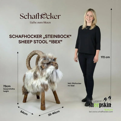 Premium Design Tierhocker Schafhocker »Nelio« der Steinbock