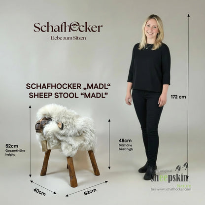 Premium Design Tierhocker Schafhocker »Anna« das wilde Madl