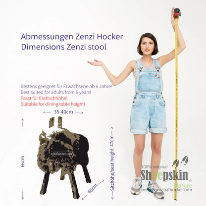 Hocker 𓃵 ’Zenzi die freche Ziege’ light limited