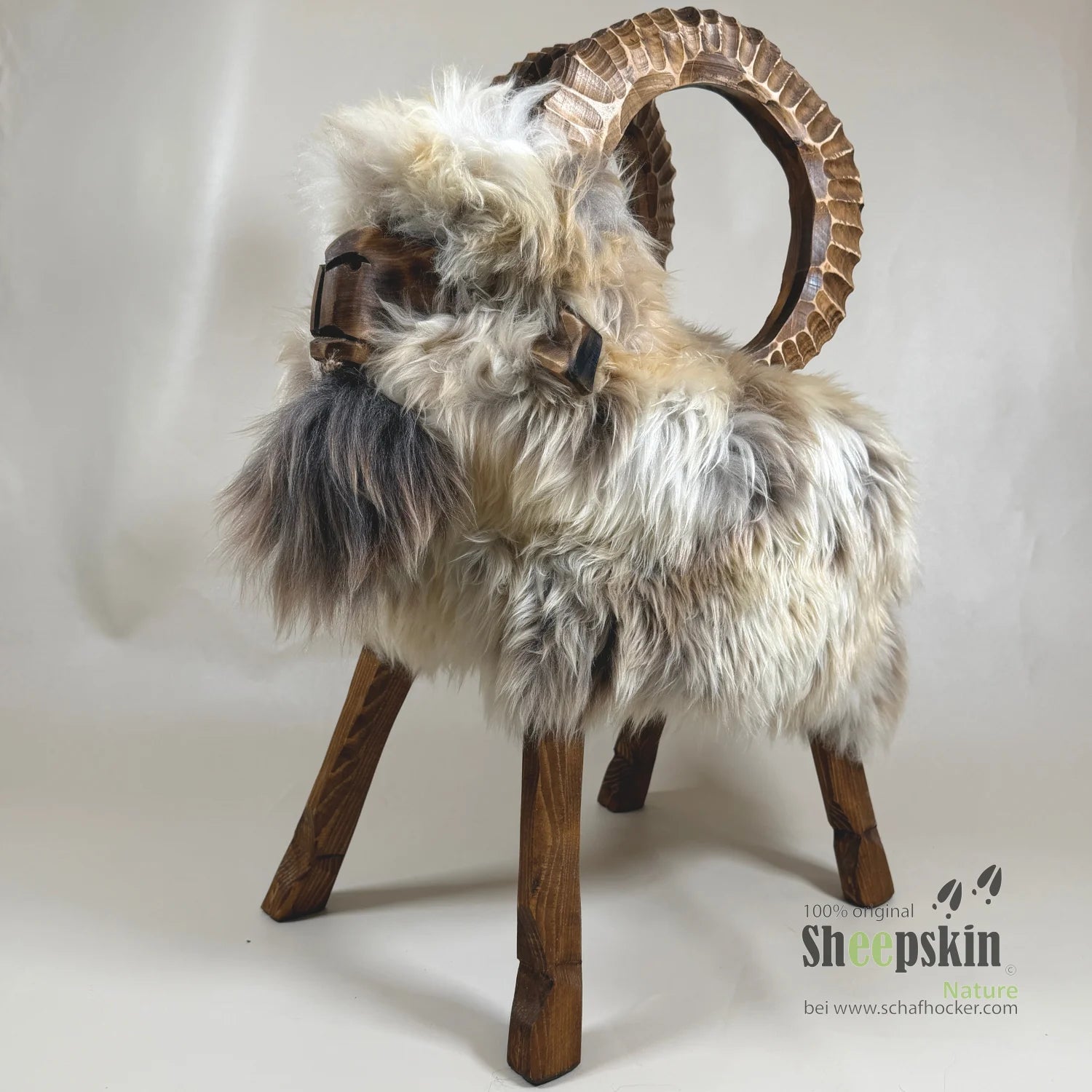 Premium Design Tierhocker ➤ Schafhocker 𓃵 Nelio der