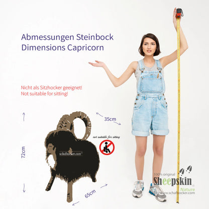 Tierhocker 𓃵 Rocky der Steinbock dark limited Designer