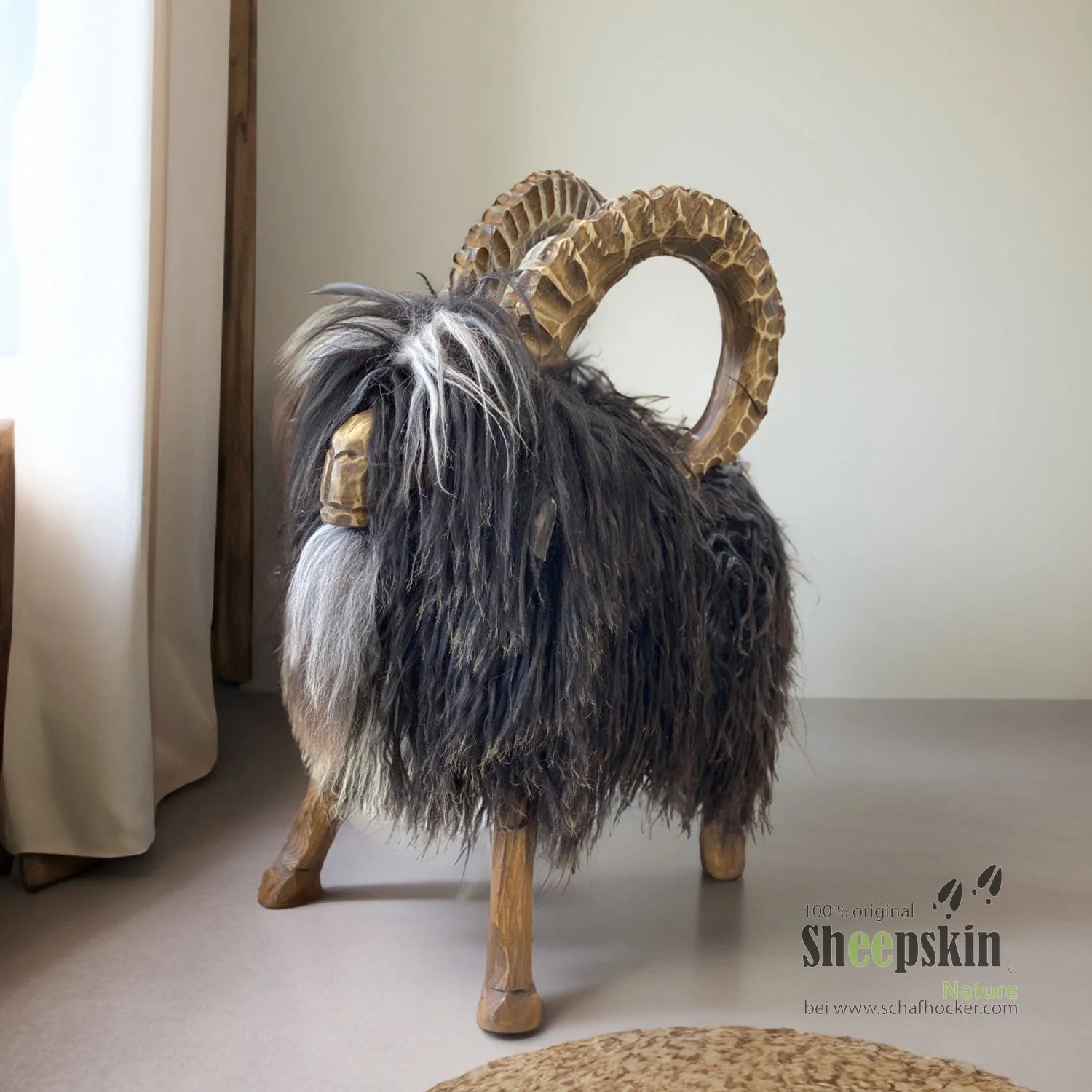 Tierhocker 𓃵 Rocky der Steinbock dark limited Designer