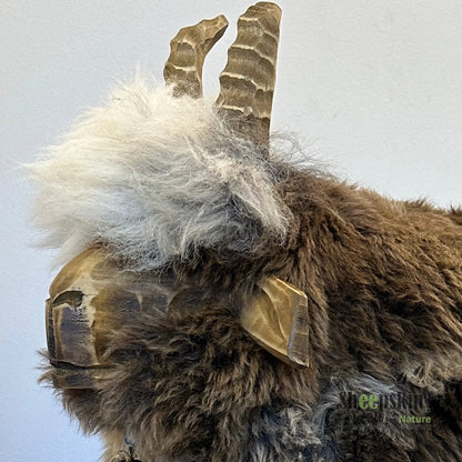 Premium Design Tierhocker ➤ Schafhocker 𓃶 ’Zenzi die freche Ziege’ dark limited Hocker Schafhocker Ziege