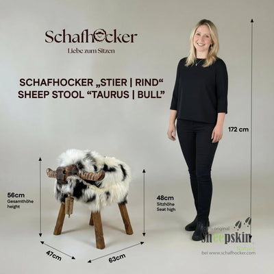 Premium Design Tierhocker »Wolli« Hochlandrind- Kuh-