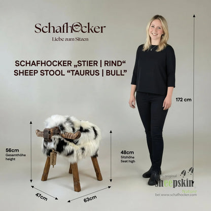 Premium Design Tierhocker »Wolli« Hochlandrind- Kuh-