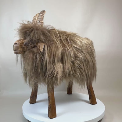 Taburete de diseño animal taburete de oveja “Foxi” la cabra descarada
