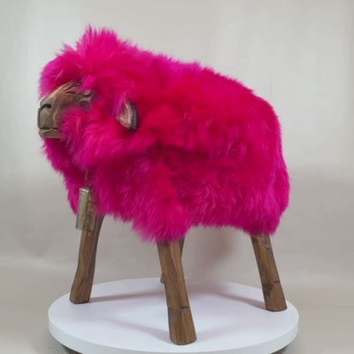 Premium Design Tierhocker Schafhocker »Mia« das farbenfrohe Madl pink