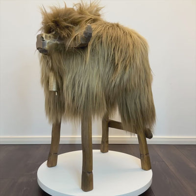 Dizajnerski barski stolac Životinjski stolac Ovčji stolac »Xaver« šarmantni bik« islandska lisica