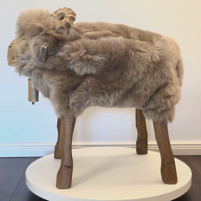Schafhocker »Finn« der klassische Bua sandy Designer Tierhocker Widder