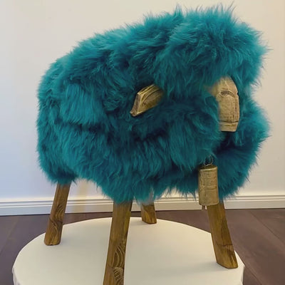 Premium design dierenkruk schapenkruk “Frida” het brutale meisje petrol