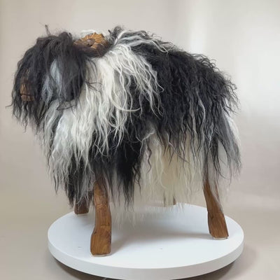 שרפרף כבשים חתיכה ייחודית לחלוטין "בובי" האיל הפראי Bua מוגבל לוקי