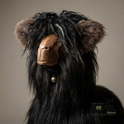 Schafhocker Alpaka »Kusco« Designer Hocker Tierhocker